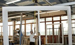 Alu Kransystem für das leichtgängige Transportieren von sperrigen Lasten