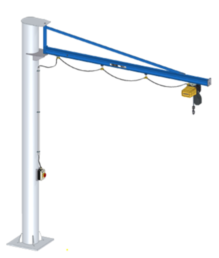 Säulendrehkran GISKB Drehkran GISKB mit Elektrokettenzug für flächendeckendes Güterhandling