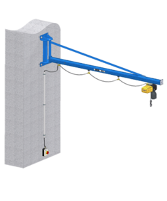 Drehkran GISKB mit Elektrokettenzug für flächendeckendes Güterhandling