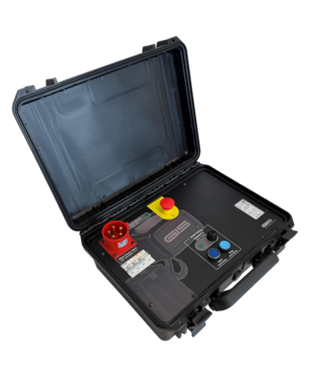Mithilfe des Prüfsystems BTB (Brake Testing Box) kann bei Elektrokettenzügen mit zwei Federdruckbremsen die Funktion von Betriebs- und Hilfsbremse überprüft werden, ohne dass ein mechanischer Eingriff erforderlich ist.